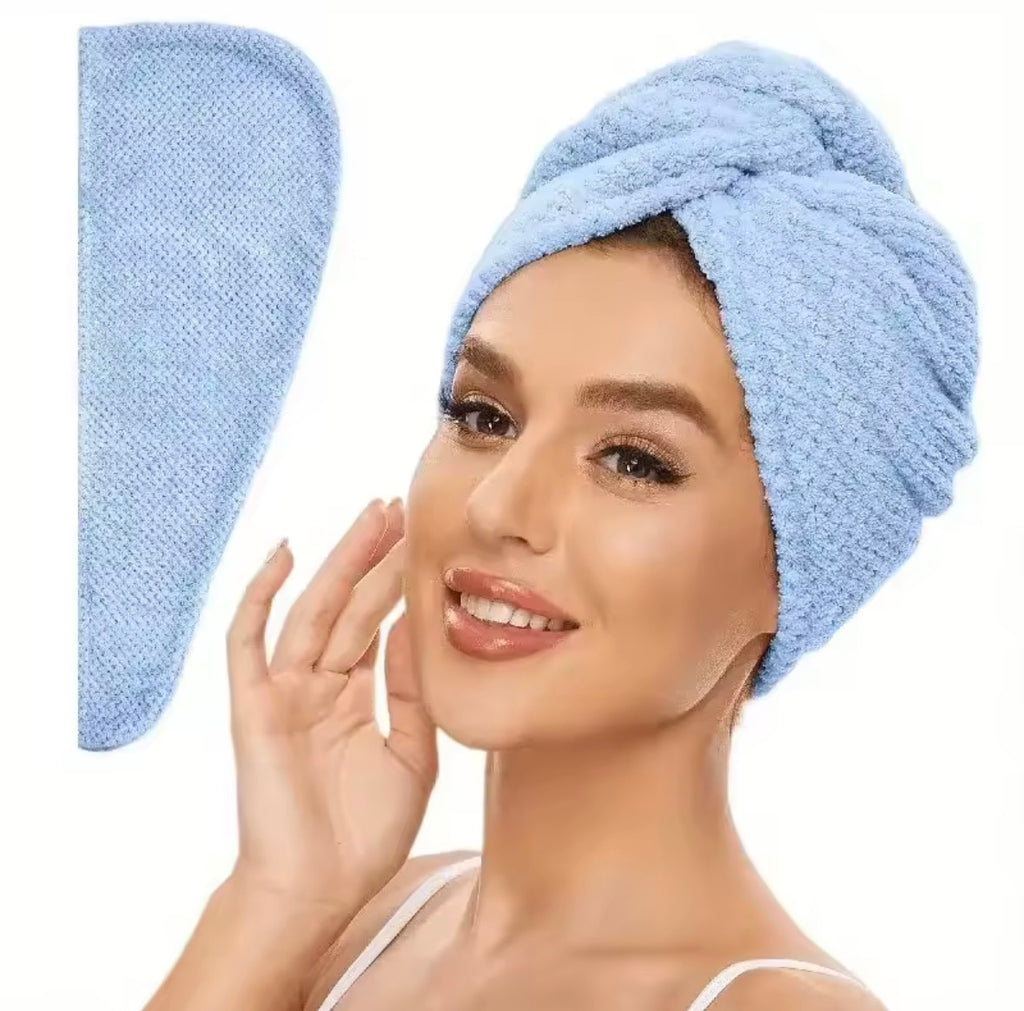Turbante asciugacapelli in microfibra