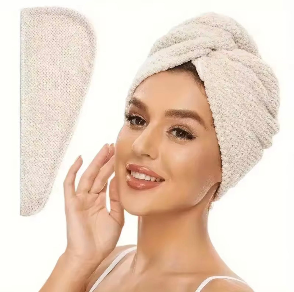 Turbante asciugacapelli in microfibra