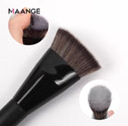 Pennello Fondotinta MAANGE Premium – Testa Piatta per Base Liquida, Crema e Cipria