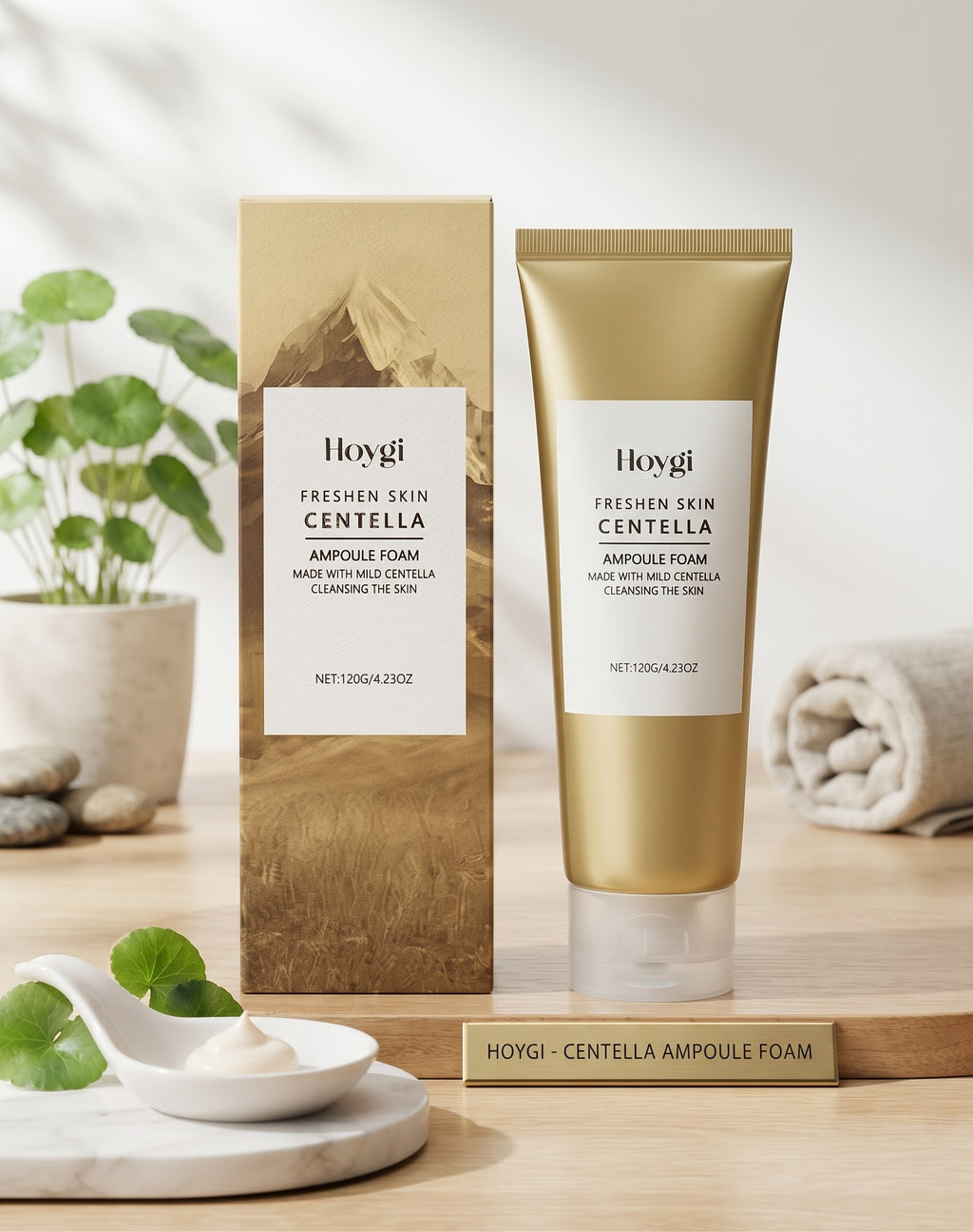 Set Viso Centella Asiatica 3 Step – Olio Detergente, Schiuma Ampoule e Siero