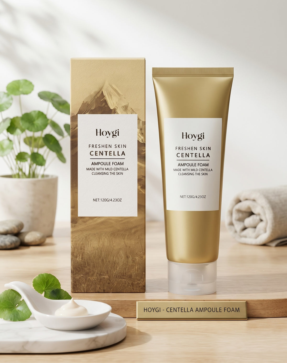 Set Viso Centella Asiatica 3 Step – Olio Detergente, Schiuma Ampoule e Siero
