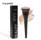 Pennello Fondotinta MAANGE Premium – Testa Piatta per Base Liquida, Crema e Cipria