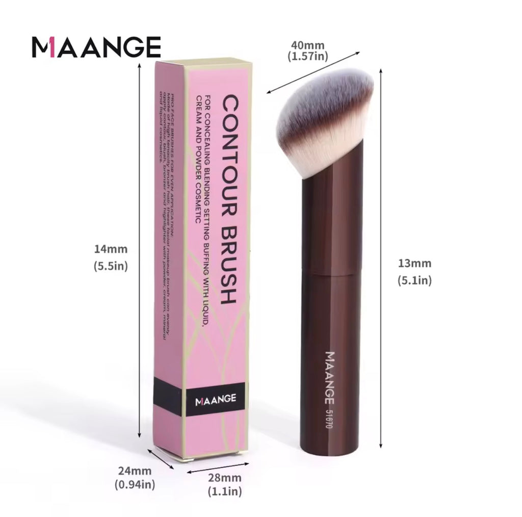 Pennello angolato per contouring e fondotinta